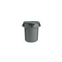 Rubbermaid Commercial Brute Resin Round Gray Container without Lid, 20 Gallon Capacity