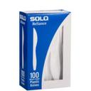 Solo Reliance White Polystyrene Knife, 6.6 x 0.6 inch -- 1000 per case
