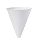 Solo Bare Eco-Forward White Treated Paper Funnel Cup, 10 Ounce Capacity -- 1000 per case