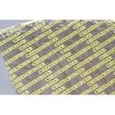General Packaging Yellow Print Foil Laminated Cheeseburger Sheet, 10.5 x 14 inch -- 2500 per case