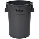 American Plastics Huskee Grey Round Receptacle, 44 Gallon Capacity -- 4 per case.