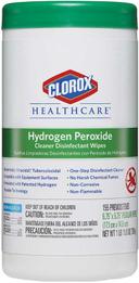 Clorox Healthcare Hydrogen Peroxide Cleaner Disinfectant Wipes -- 930 per case