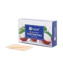 KingSeal Unwrapped Double Point Bamboo Wood Round Hotel Toothpick, 2.5 inch -- 19200 per case