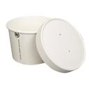 Prime Source White Cylindrical Hot Cold Paper Food Container, 12 Ounce Capacity -- 500 per case