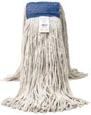 Prime Source White 4 Ply Number 24 Cut End Cotton Wet Mop with 1 1/4 inch Headband -- 12 per case