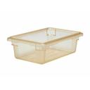 Cambro Camwear Half Size Safety Yellow Food Storage Box, 12 x 18 x 6 inch -- 6 per case