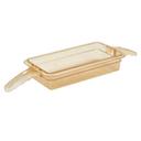 Cambro H-Pan Amber High Heat Food Pan with Double Handle, 2 1/2 inch Pan Depth -- 6 per case