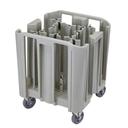 Cambro S Series Speckled Gray Compact Adjustable Dish Caddy, 12 Towers