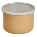 Cambro Beige Solid Crock with Lid, 1.5 Quart Capacity -- 6 per case