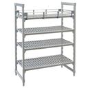 Cambro Camshelving Premium Soft Gray Full Shelf Rail Kit, 14 x 24 inch
