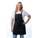 Chef Works Indigo Blue Berkeley Short Snap Bib Apron for Unisex, 27.5 inch Long x 28.7 inch Wide