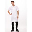 Chef Works White Bib Apron, 33 inch Long x 27.5 inch Wide