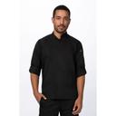 Chef Works Black Medium Modern Fit Sustainable Hartford Chef Coat for Unisex