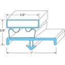 Beverage Air BEV703-988C-01 Door Gasket, 24 x 52 inch