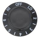 Delfield OFF-LO-1-6-HI Infinite Switch Dial for Delfield Part Number 3234557-S, 2 inch Dia.