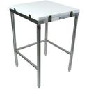 John Boos Polyethylene 1000 Top Stainless Steel Breaking Table, 36 x 24 x 2.75 inch.