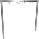 John Boos Wall Mount Double Bar Stainless Steel Pot Rack, 36 inch.