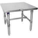 John Boos Galvanized Base and Bracing Flat Top Machine Stand, 30 x 24 inch.