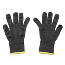 Tablecraft The Protector Small Cut Resistant Yellow Cuff Black Glove, 9.5 x 4.75 x 0.125 inch