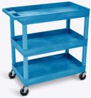 Luxor Blue Three 32 x 18 inch Tub Shelves Cart