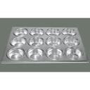 Winco Tin Plate 12 Cup Non Stick Muffin Pan, 15 1/2 x 11 inch.