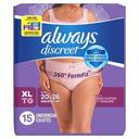 Discreet Adult Incontinence and Postpartum XL Maximum Protection Underwear