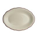 Styleine Maroon China 11 3/4 inch Oval Platter
