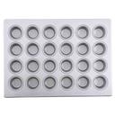 Aluminized Steel with Non-Stick Silicone Glaze 24 Cups Mini Muffin Pan