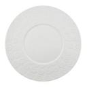 Porcelain White 12 1/2 inch Scroll Dish
