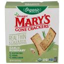 Organic Garlic Rosemary Real Thin Crackers