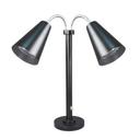 Mordern 18/10 Stainless Steel Black Double Head Heat Lamp, 22.0 x 16.0 x 16.0 inch