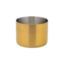 Brushed Gold Stainless Steel 9 Ounce Ramekin, 6 count