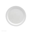 5.5 inch Cream White Narrow Rim Round Plate