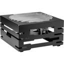 Multi-Chef Square Black Matte Warmer with Round Grill and 3 Fuel Holders