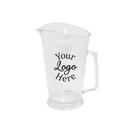 Clear Crystal Styrene Pitcher with 2 COLOR Custom Logo