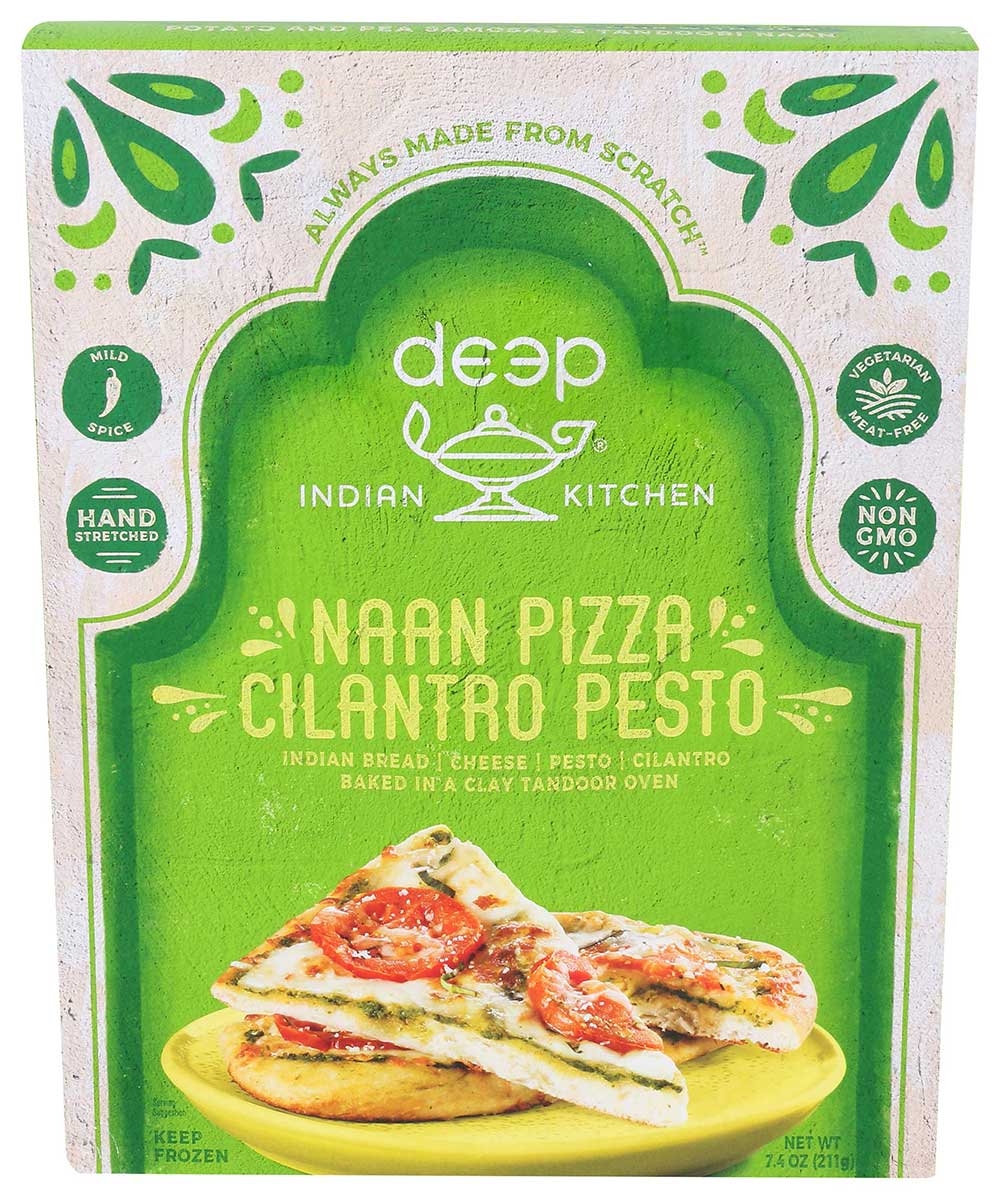 Deep Indian Kitchen Cilantro Pesto Naan Pizza, 7.4 Ounce -- 12 per case