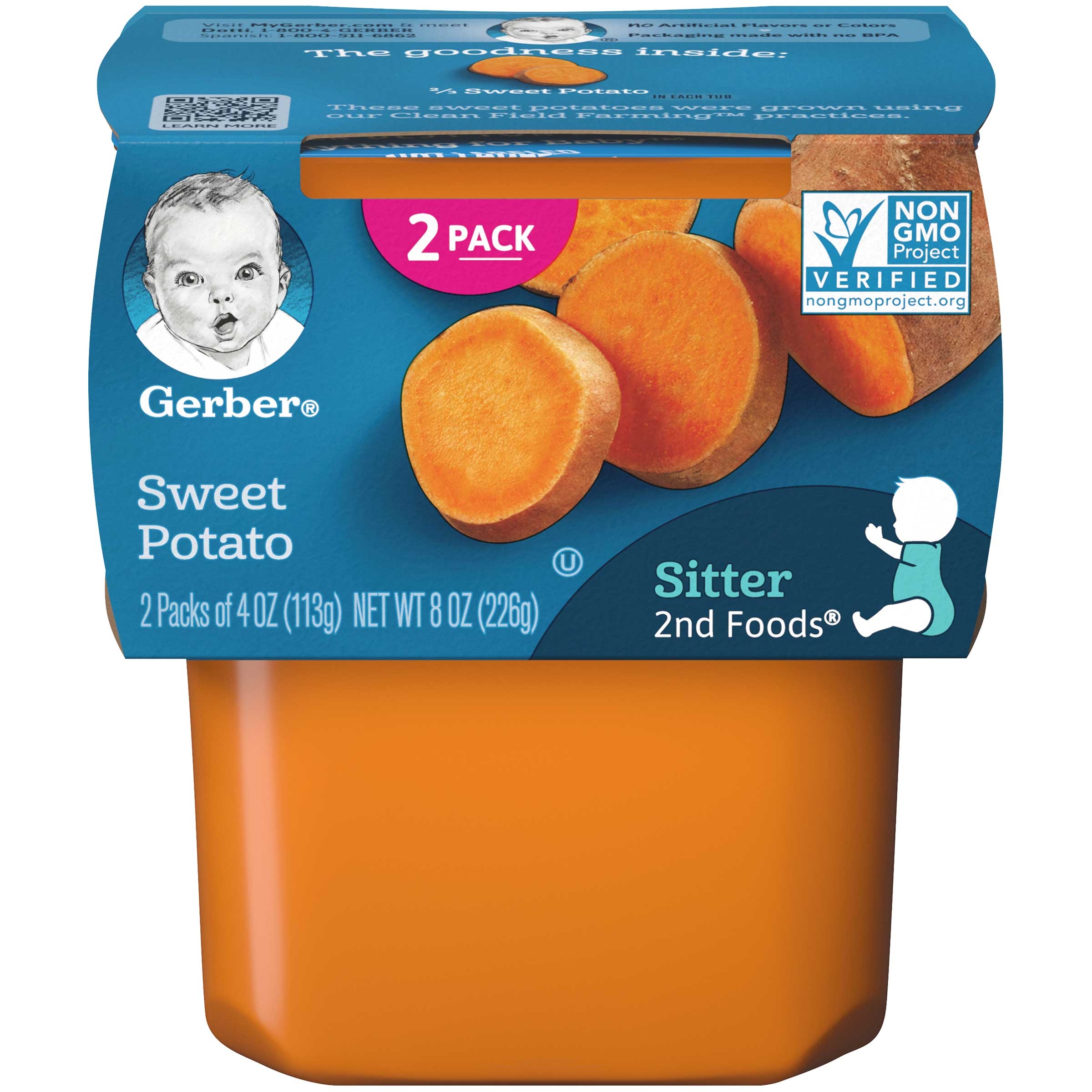 Gerber 2nd Foods Sweet Potato Baby Food, 8 Ounce -- 8 per case.