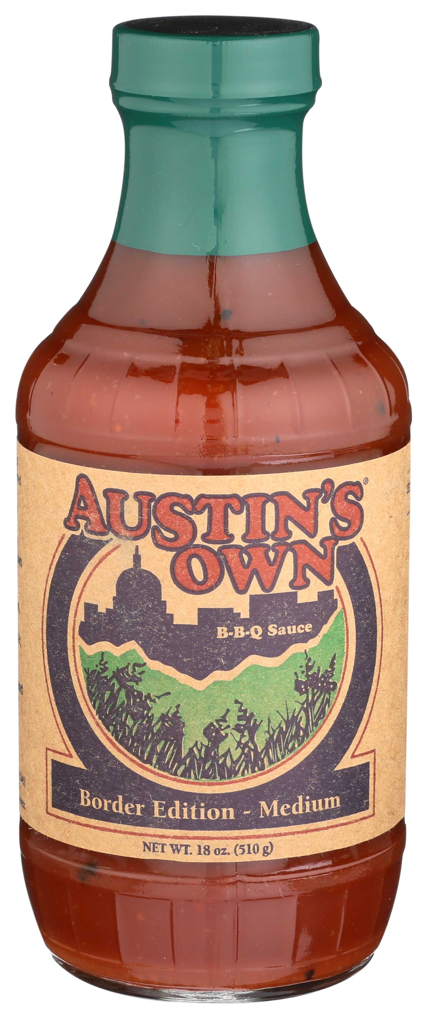 Austins Own Border Edition Medium Bbq Sauce, 18 Ounce -- 6 per case