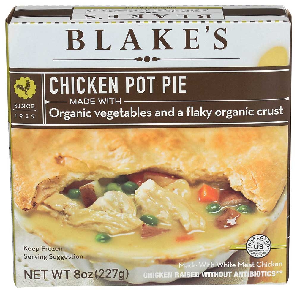 Blakes All Natural Organic Chicken Pot Pie, 8 Ounce -- 9 per case