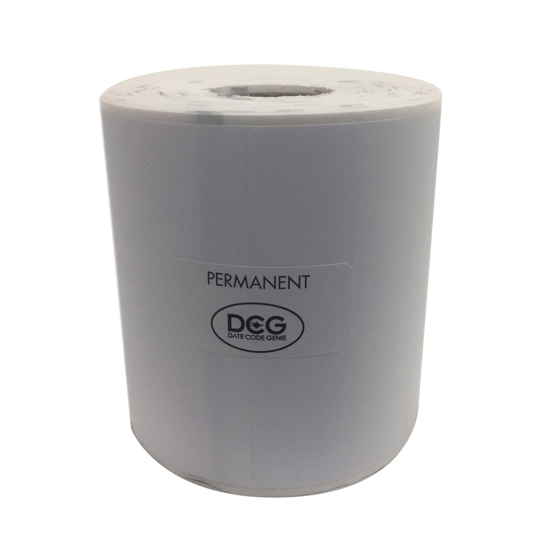 National Checking Date Code Genie Permanent Blank Label Roll, 3 x 6 inch -- 4 per case.