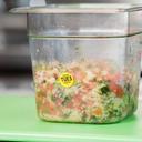 National Checking Company Dateit Yellow Trilingual Removable Label - Tuesday, 0.75 inch Circle -- 2000 per case.