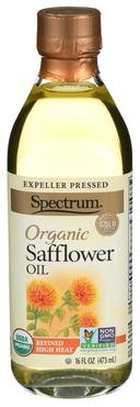 Spectrum Naturals Organic Refined Safflower Oil, 16 Ounce -- 6 per case