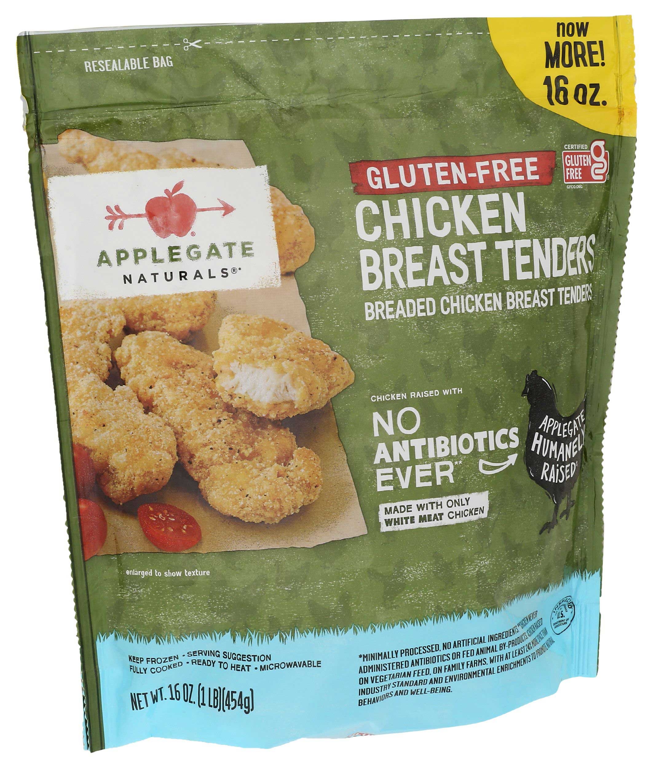 Applegate Gluten Free Chicken Breast Tenders, 16 Ounce -- 6 per case