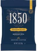 Folgers 1850 Pioneer Blend Medium Roast Ground Coffee, 2.5 Ounce -- 24 per case.