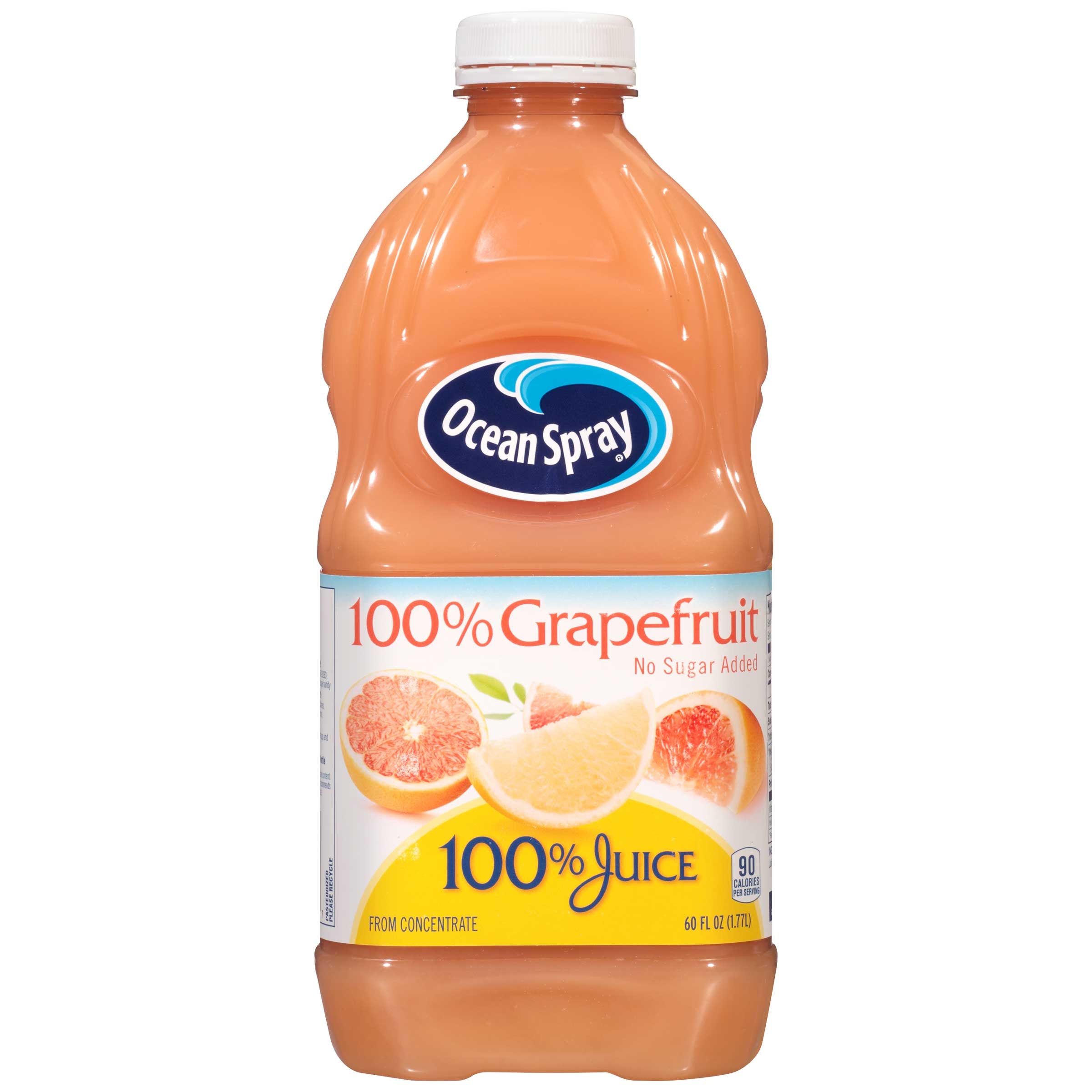 Ocean Spray 100 Percent Grapefruit Juice, 60 Fluid Ounce -- 8 per case.