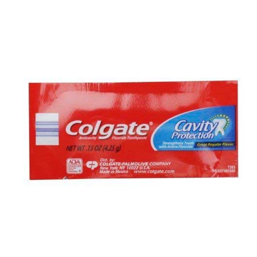 Colgate Great Regular Flavor Anticavity Toothpaste, 0.15 Ounce -- 1000 per case