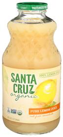 Santa Cruz Organic Pure Lemon Juice, 32 Fluid Ounce -- 6 per case
