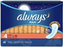 Always Overnight No Wing Maxi Pad, 28 count per pack -- 6 per case.