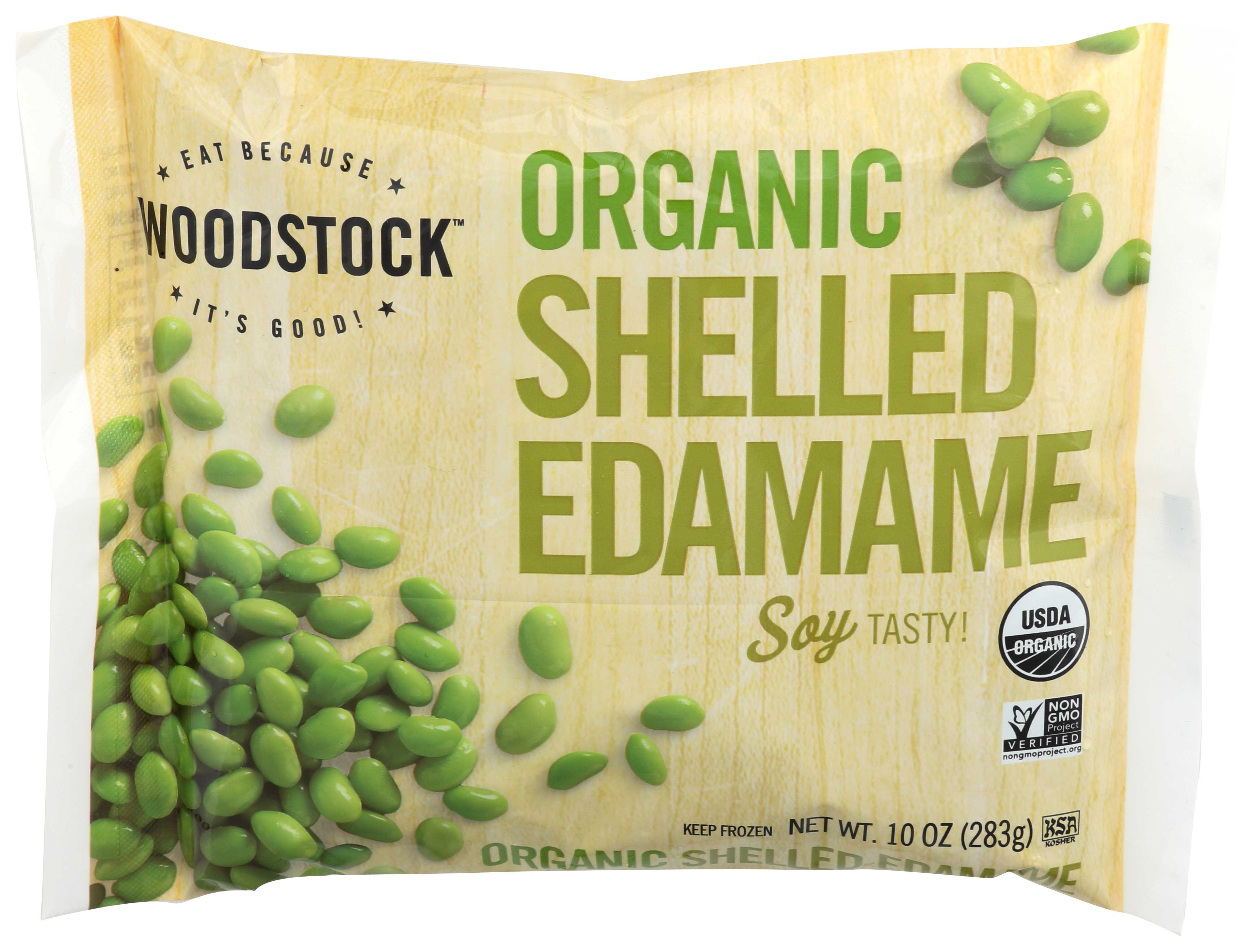 Woodstock Farms Organic Shelled Edamame, 10 Ounce -- 12 per case.