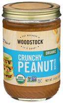 Woodstock Farms Organic Crunchy Peanut Butter, 16 Ounce -- 12 per case.